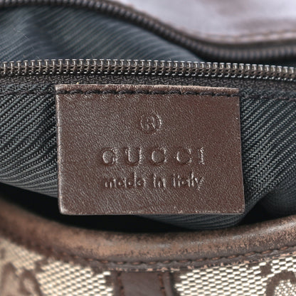 Gucci Monogram Lobster Clasp Jackie O Hobo Brown 6 of 19