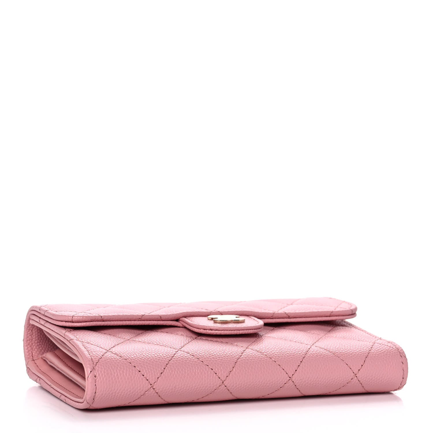 Chanel Caviar Quilted Medium Flap Wallet Pink 4 of 9