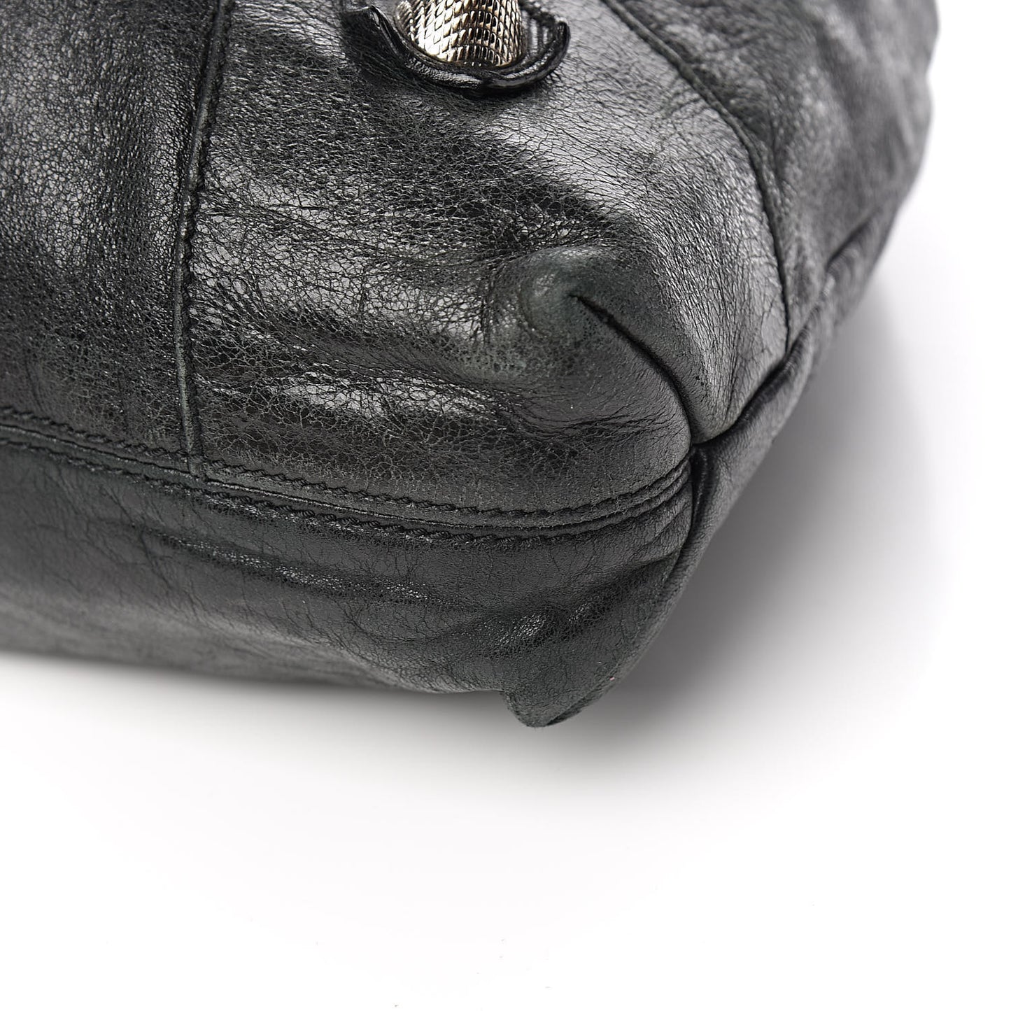 Agneau Giant 21 Silver Hardware Brief Black