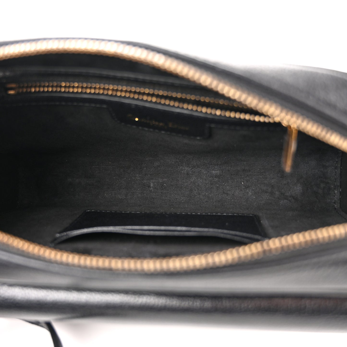 Goatskin Double Saddle Pouch Black
