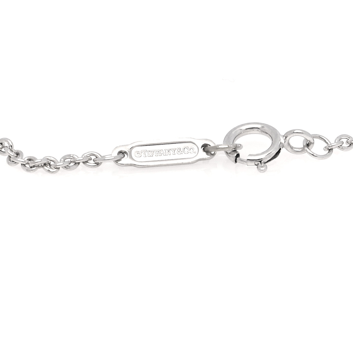 Tiffany 18K White Gold Diamond Atlas Bar Pierced Bracelet 4 of 6