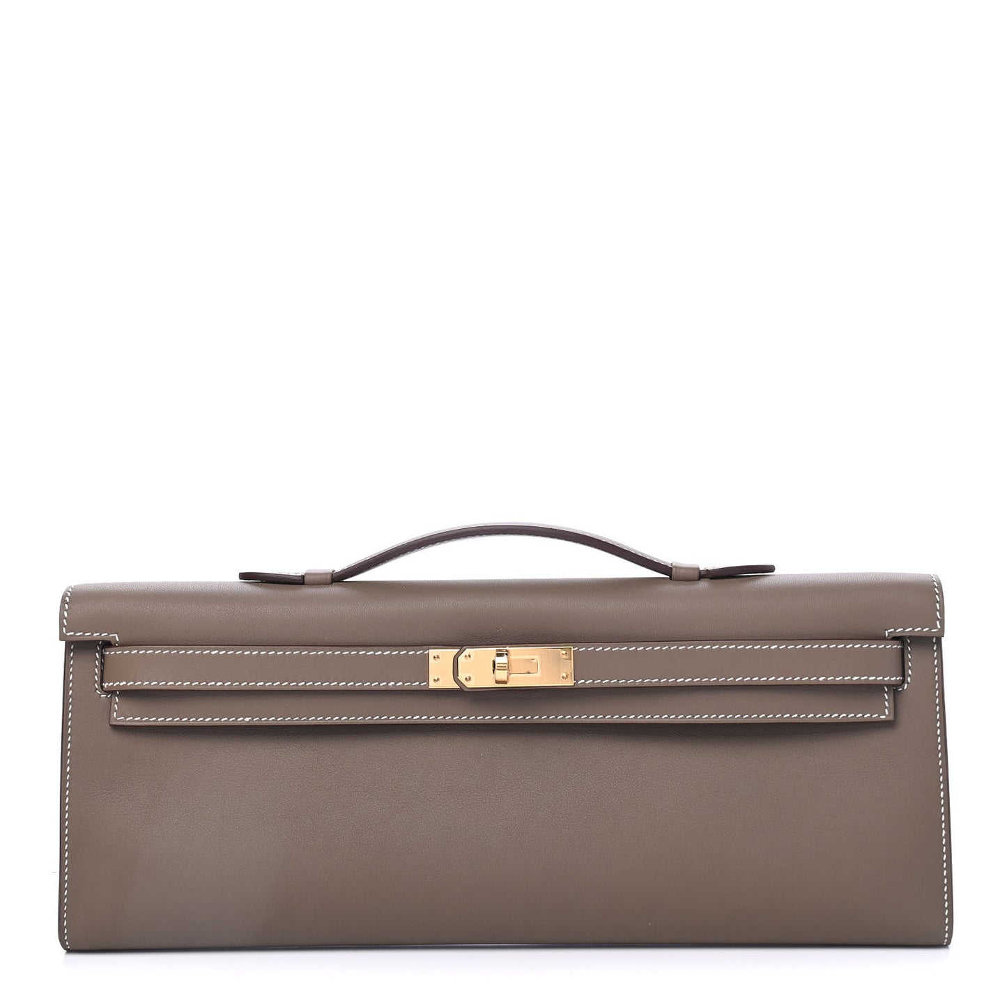Swift Kelly Cut Clutch Pochette Etoupe