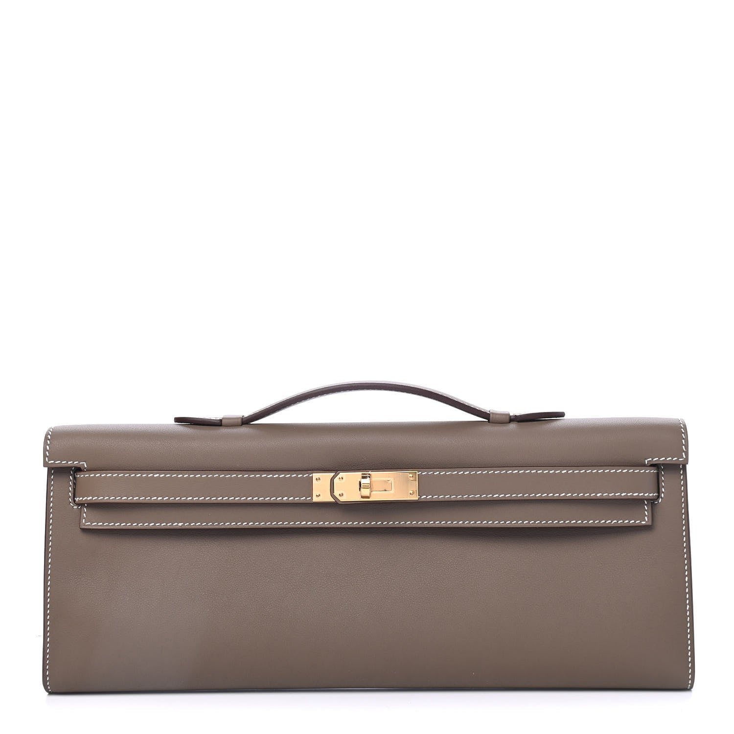 Hermes Swift Kelly Cut Clutch Pochette Etoupe 1 of 4
