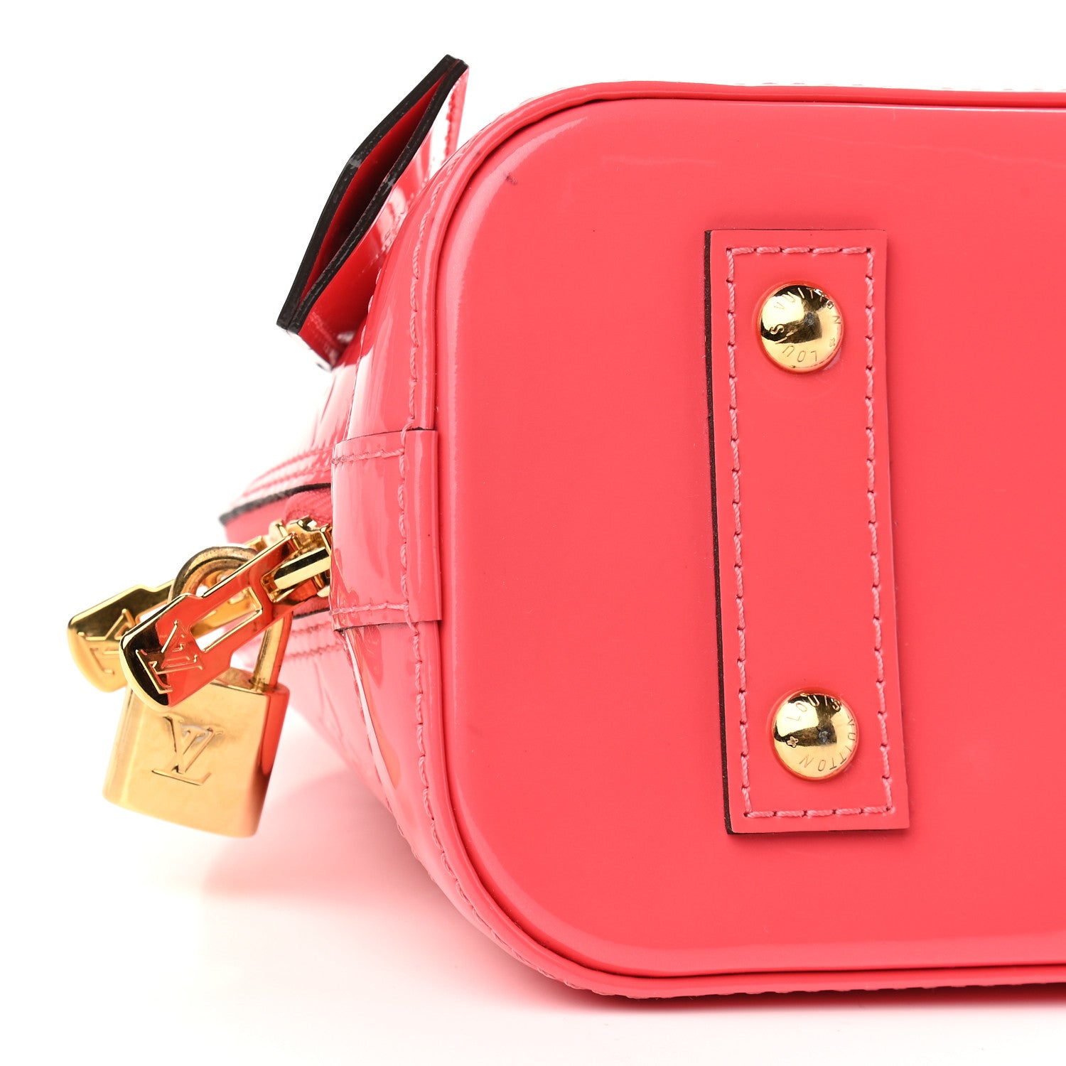 Louis Vuitton Vernis Alma BB Rose Litchi 10 of 11