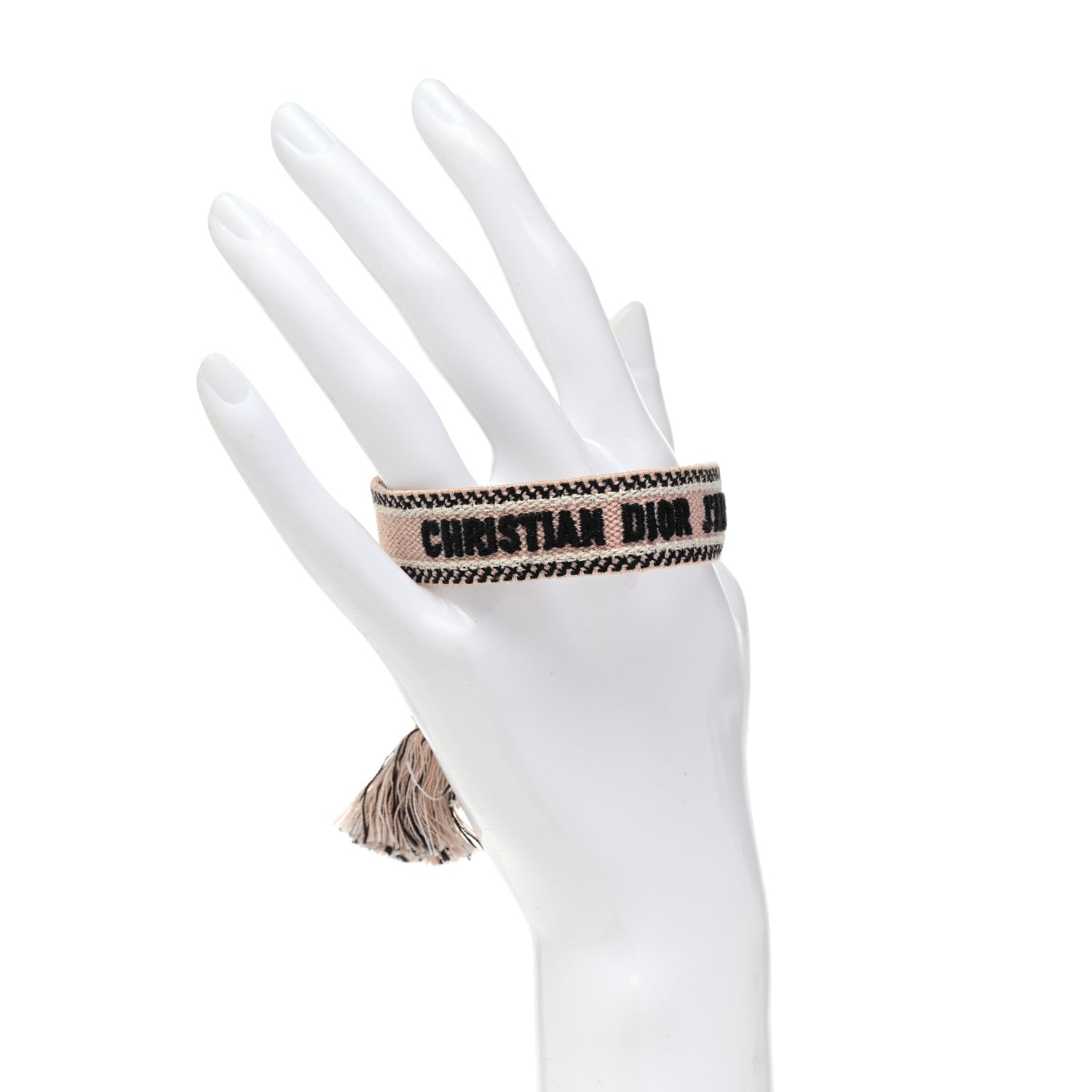 Christian Dior Woven Cotton J'Adior Friendship Bracelet Pink 2 of 5