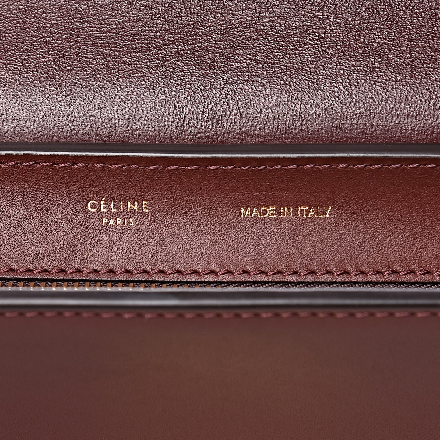 Smooth Calfskin Suede Medium Trapeze Burgundy