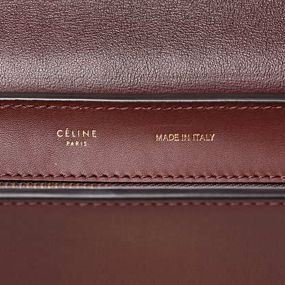 Celine Smooth Calfskin Suede Medium Trapeze Burgundy 9 of 9