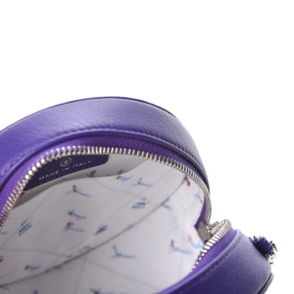 Chanel Calfskin Round Clutch With Chain Purple 4 of 8