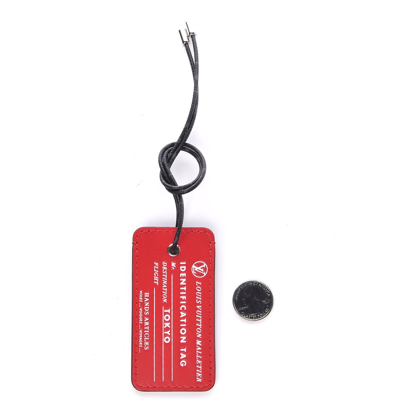 Calfskin Monogram Eclipse Tokyo Name Tag