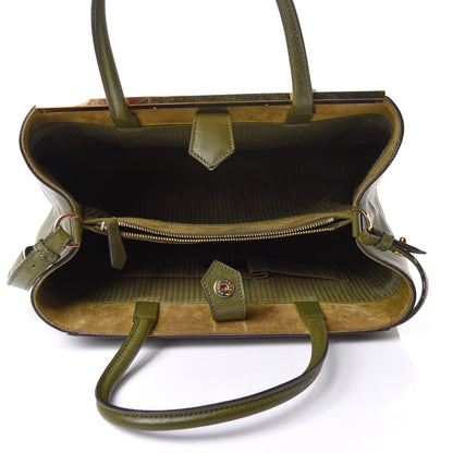 Fendi Vitello Elite Flamingo Regular 2Jours Tote Oliva 5 of 14