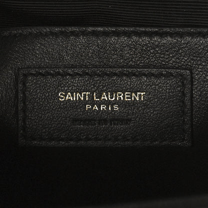 Saint Laurent Grain De Poudre Medium Classic Monogram Kate Satchel Black 6 of 8