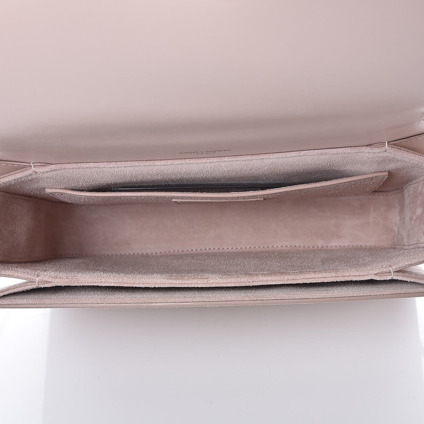 Smooth Calfskin Suede Medium Bellechasse Bag Marble Pink