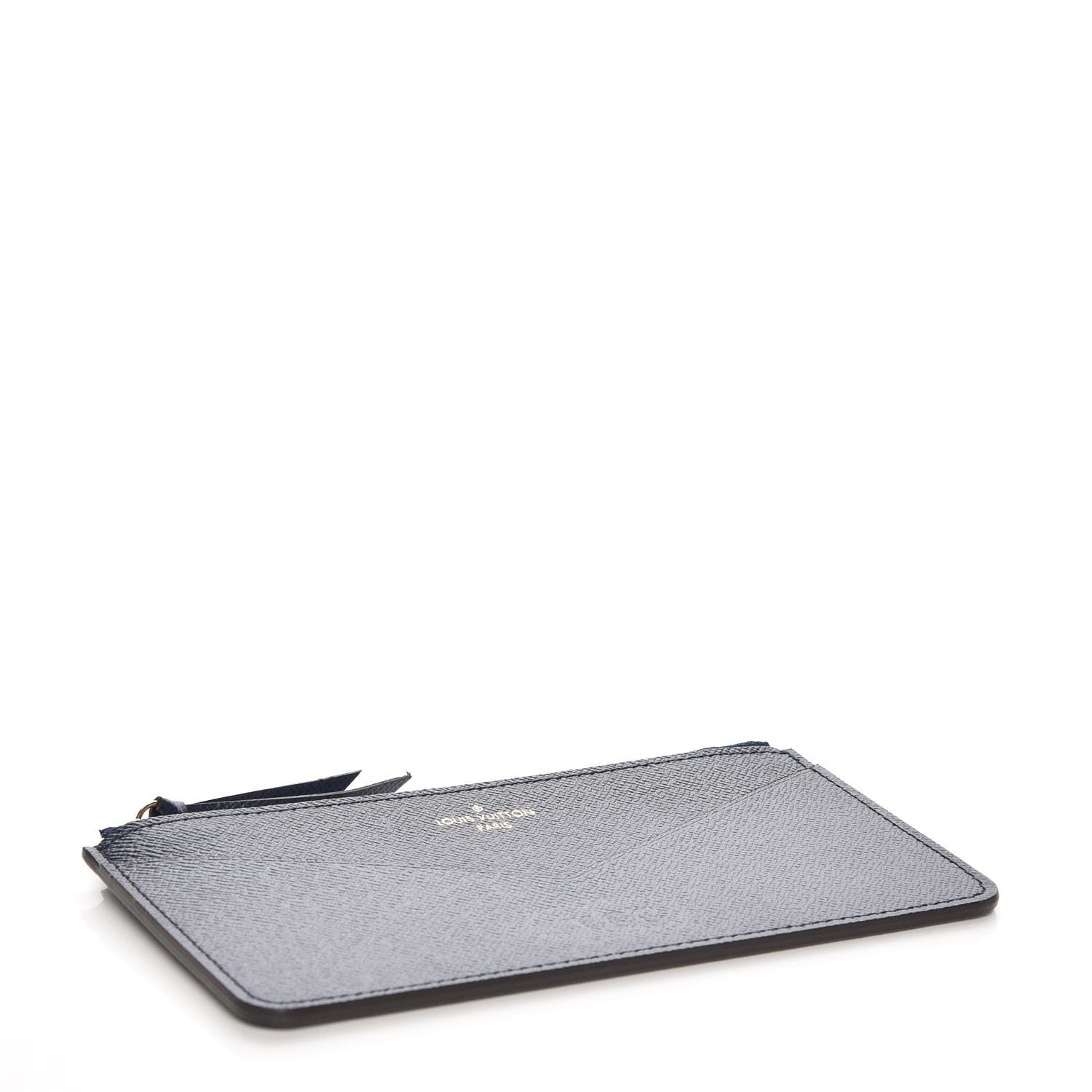 Louis Vuitton Calfskin Jeanne Wallet Zippered Insert Dark Blue 4 of 6