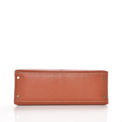 Hermes Chevre De Coromandel Kelly Sellier 32 Brique 8 of 31