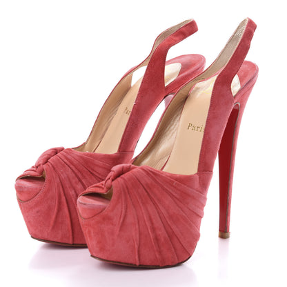 Christian Louboutin Veau Velours Miss Benin 160 Pumps 39 Rose Paris 3 of 7