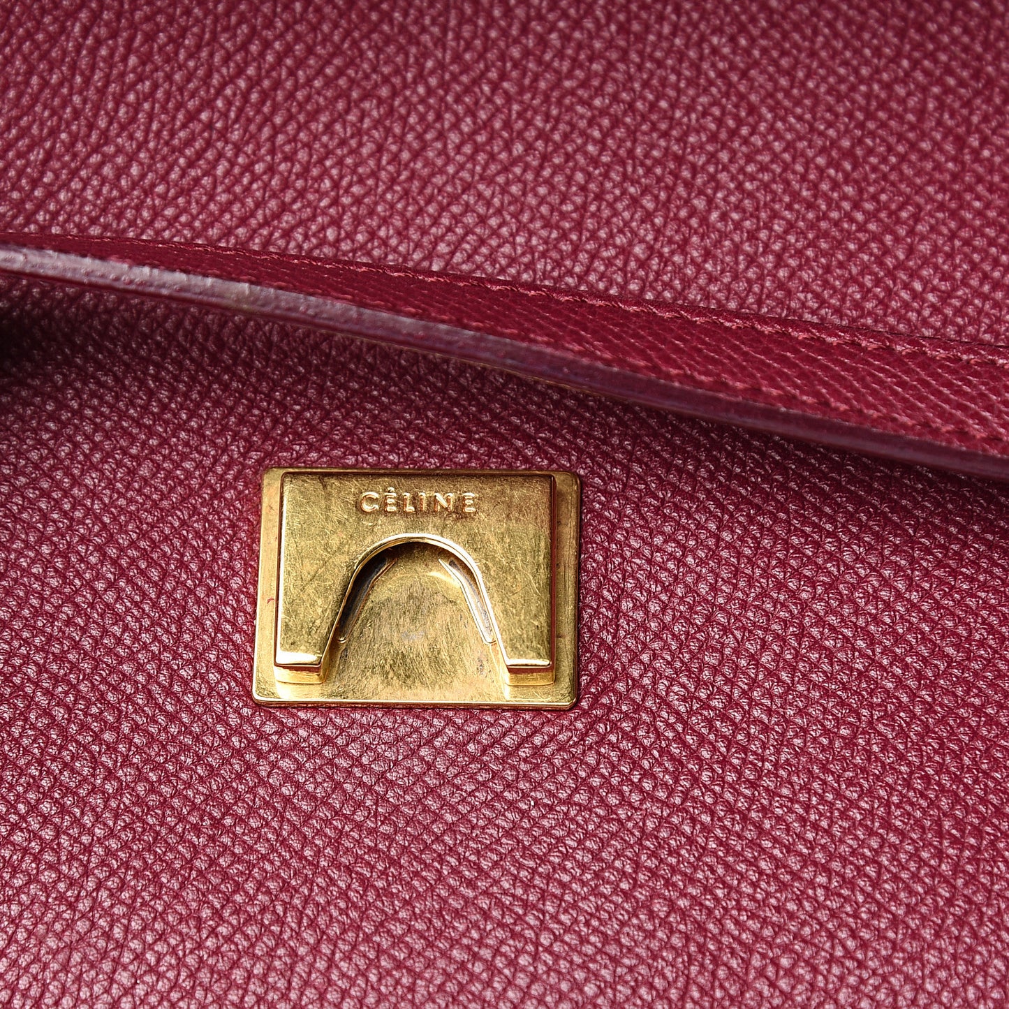 Grained Calfskin Micro Belt Bag Plum