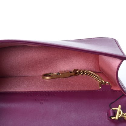 Gucci Velvet Matelasse GG Marmont Mini Bag Fuchsia Violet Cyclamen 4 of 8