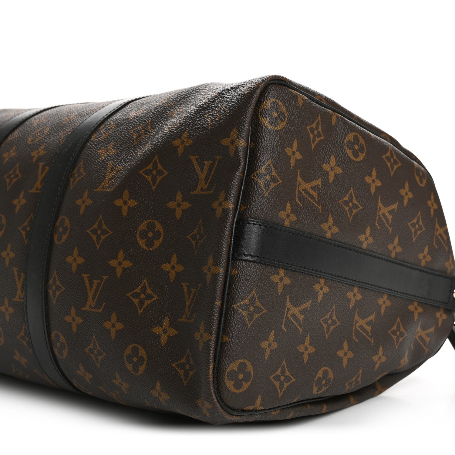 Louis Vuitton Monogram Macassar Keepall Bandouliere 45 9 of 12