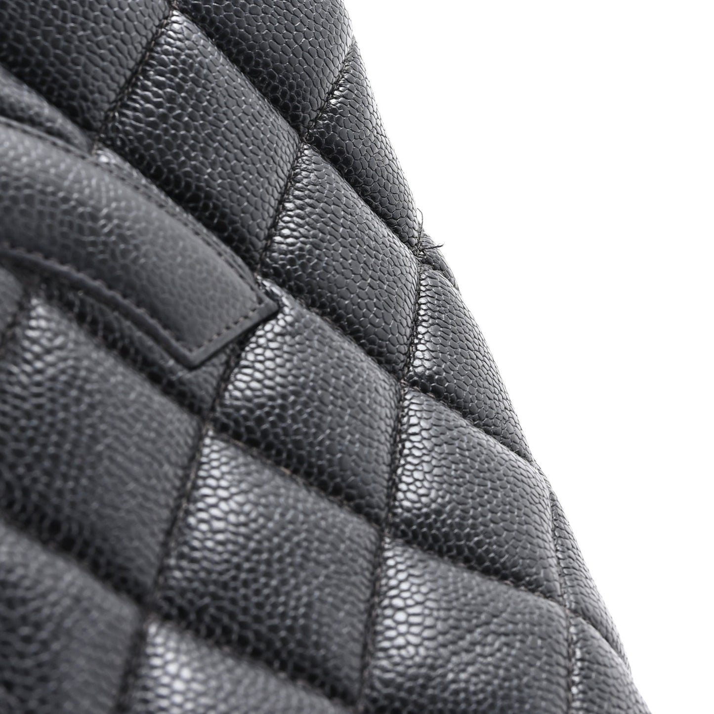 Caviar Quilted Medallion Tote Black