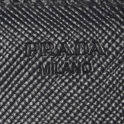 Prada Saffiano Bow Continental Wallet Nero Black 6 of 7