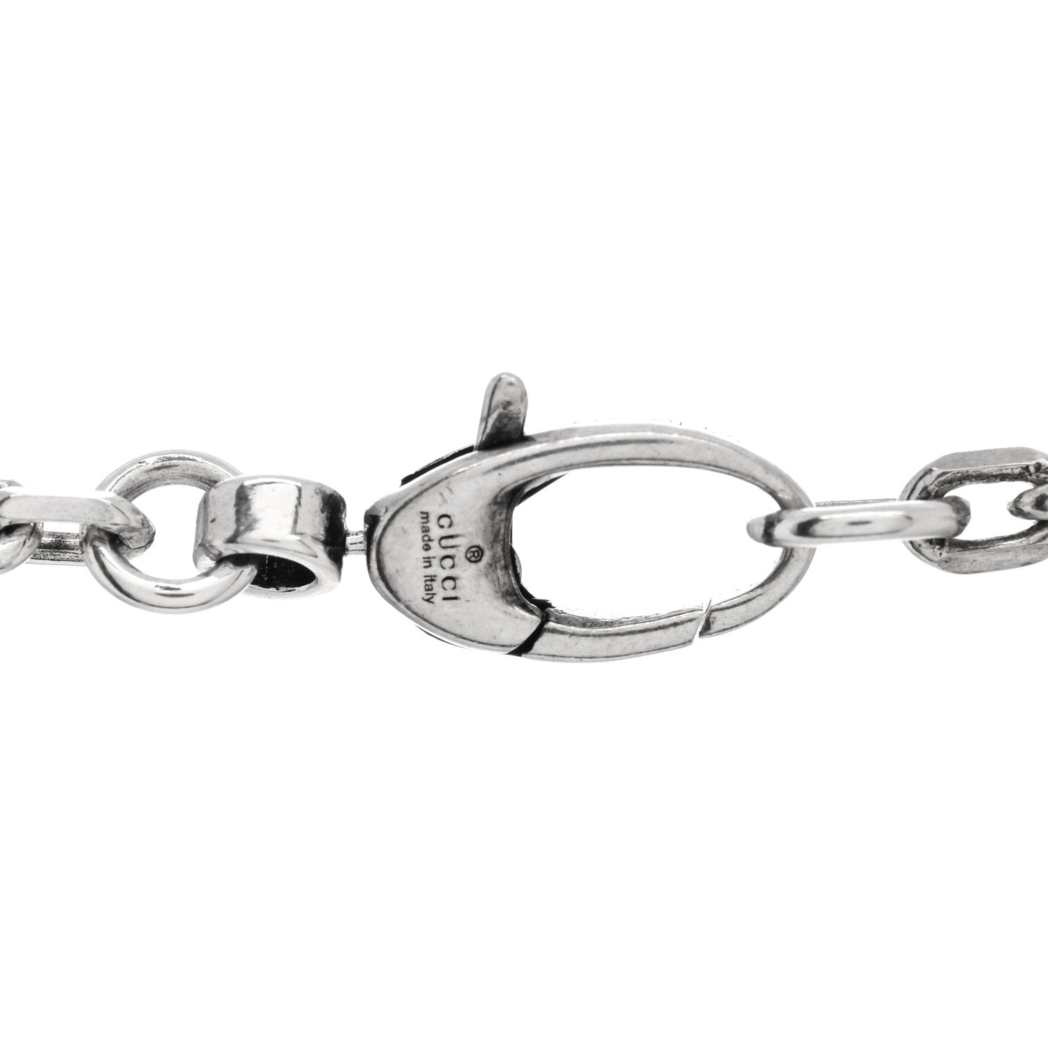 Gucci Sterling Silver Double G Pendant Necklace 3 of 4
