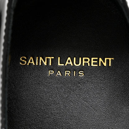 Saint Laurent Patent Lace Up Wyatt 25 Derby Shoes 40.5 Black 7 of 11