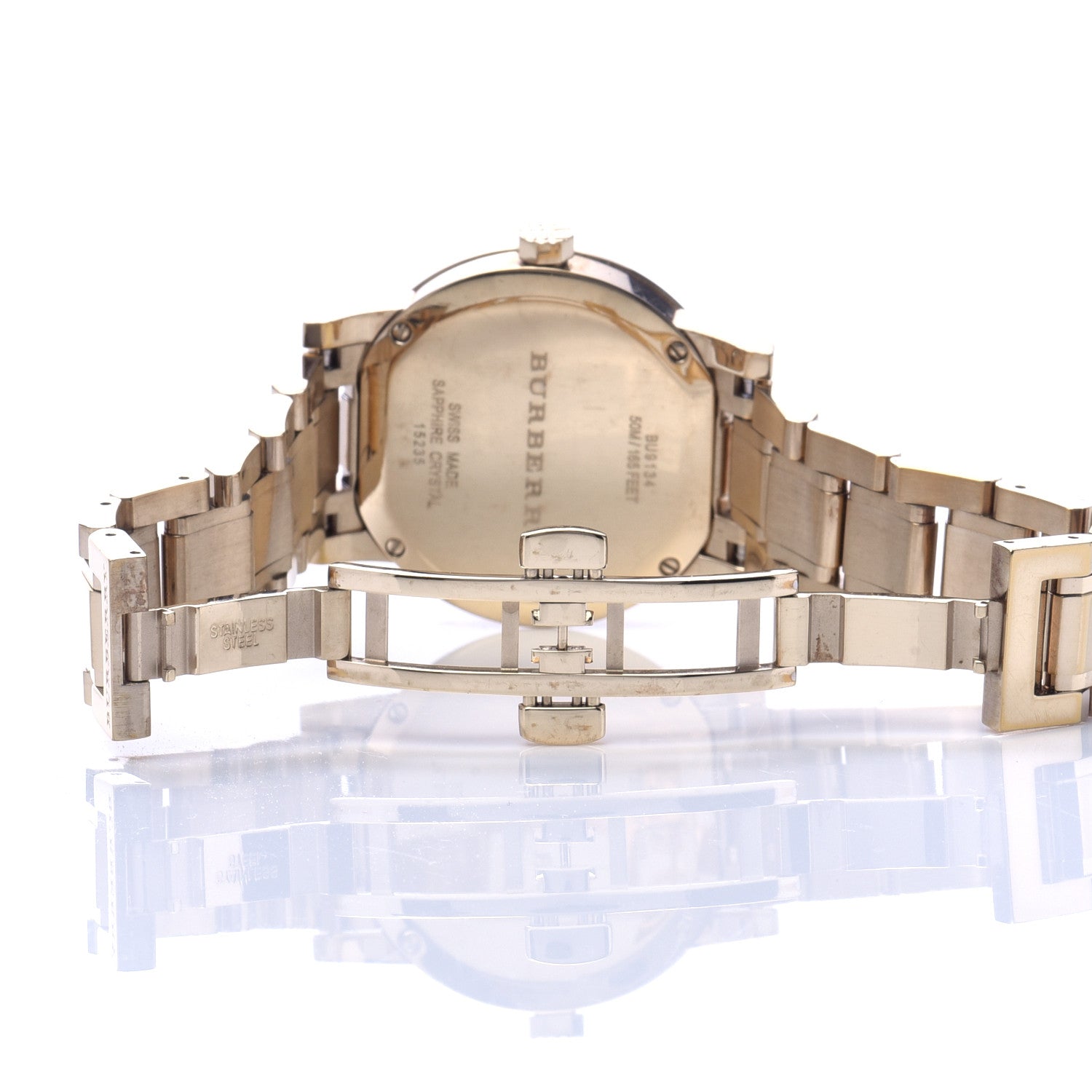 Burberry Stainless Steel 34mm The City Quartz Watch Champagne BU9134 5 of 5