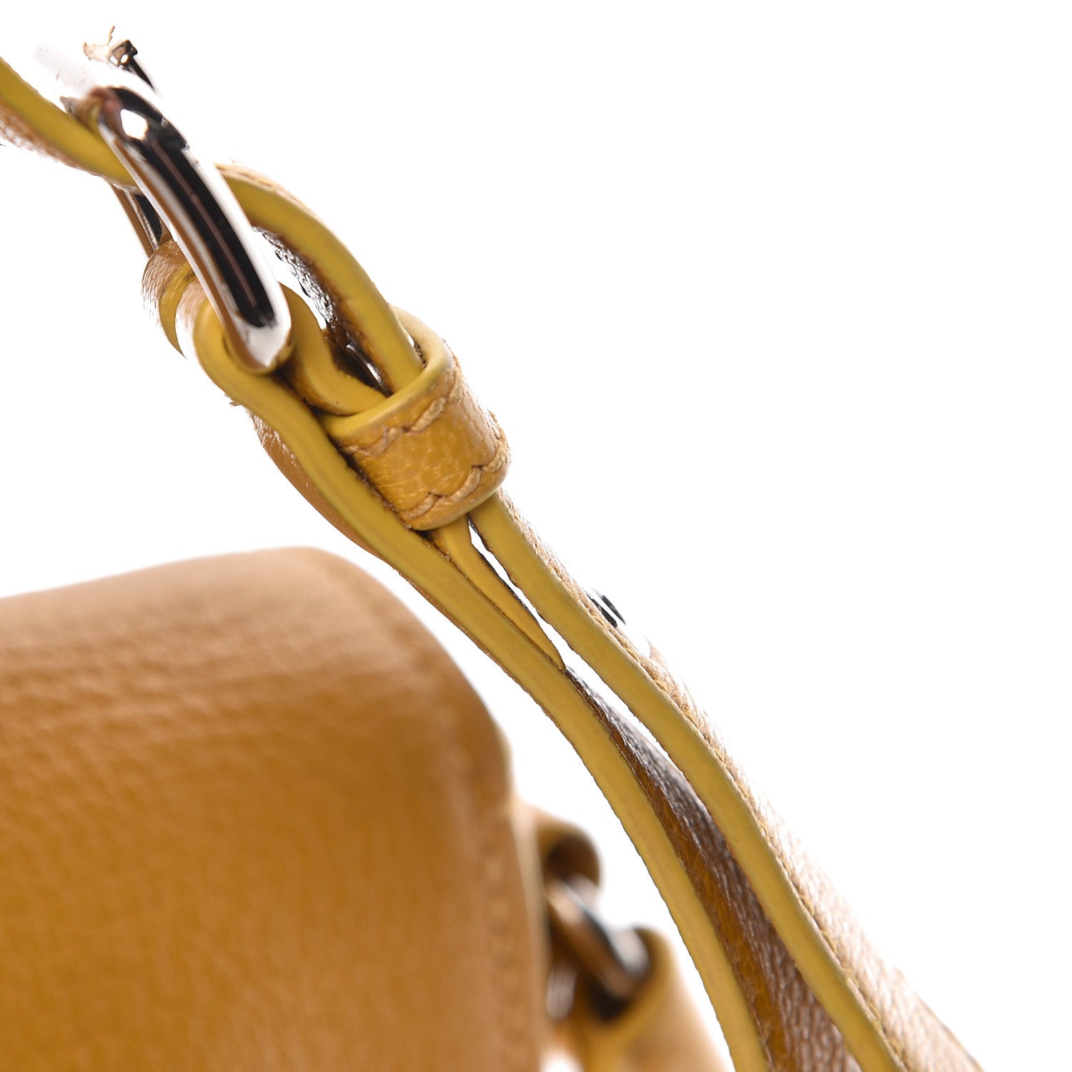 Miu Miu Goatskin Madras Shoulder Bag Yellow 15 of 18
