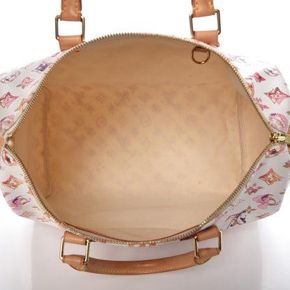 Louis Vuitton Watercolor Aquarelle Speedy 35 White 5 of 17