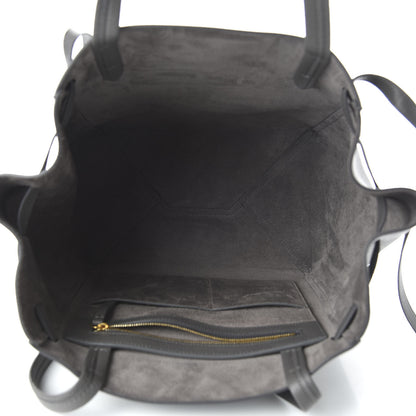 Celine Soft Grained Calfskin Small Belt Cabas Phantom Grey 5 of 9