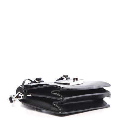 Prada Saffiano Lux Mini Sound Top Handle Crossbody Bag Black 3 of 8