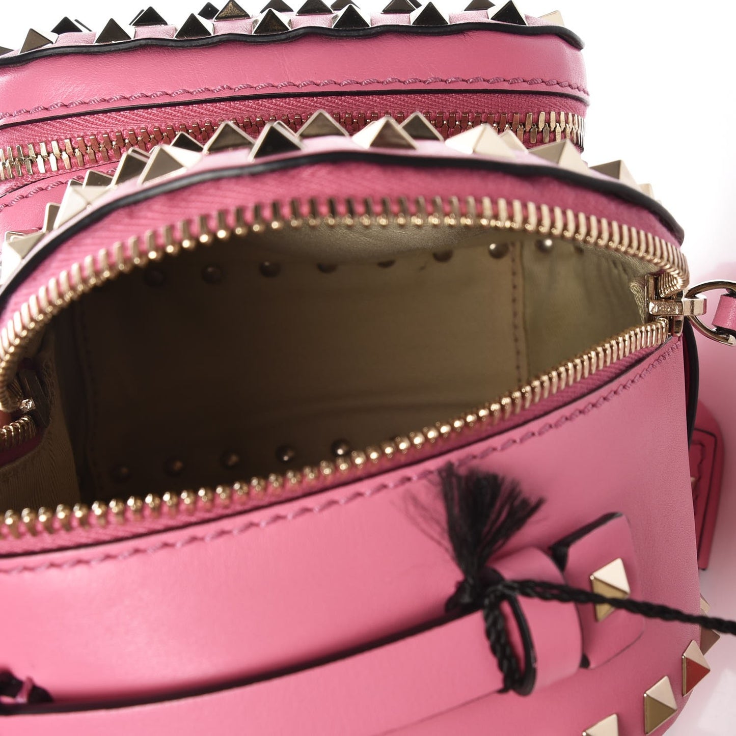 Calfskin Mini Rockstud All Over Backpack Ninphea