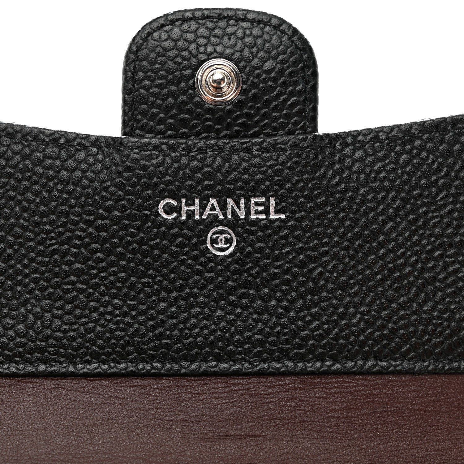 Chanel Caviar Quilted Compact Flap Wallet Black 6 of 8