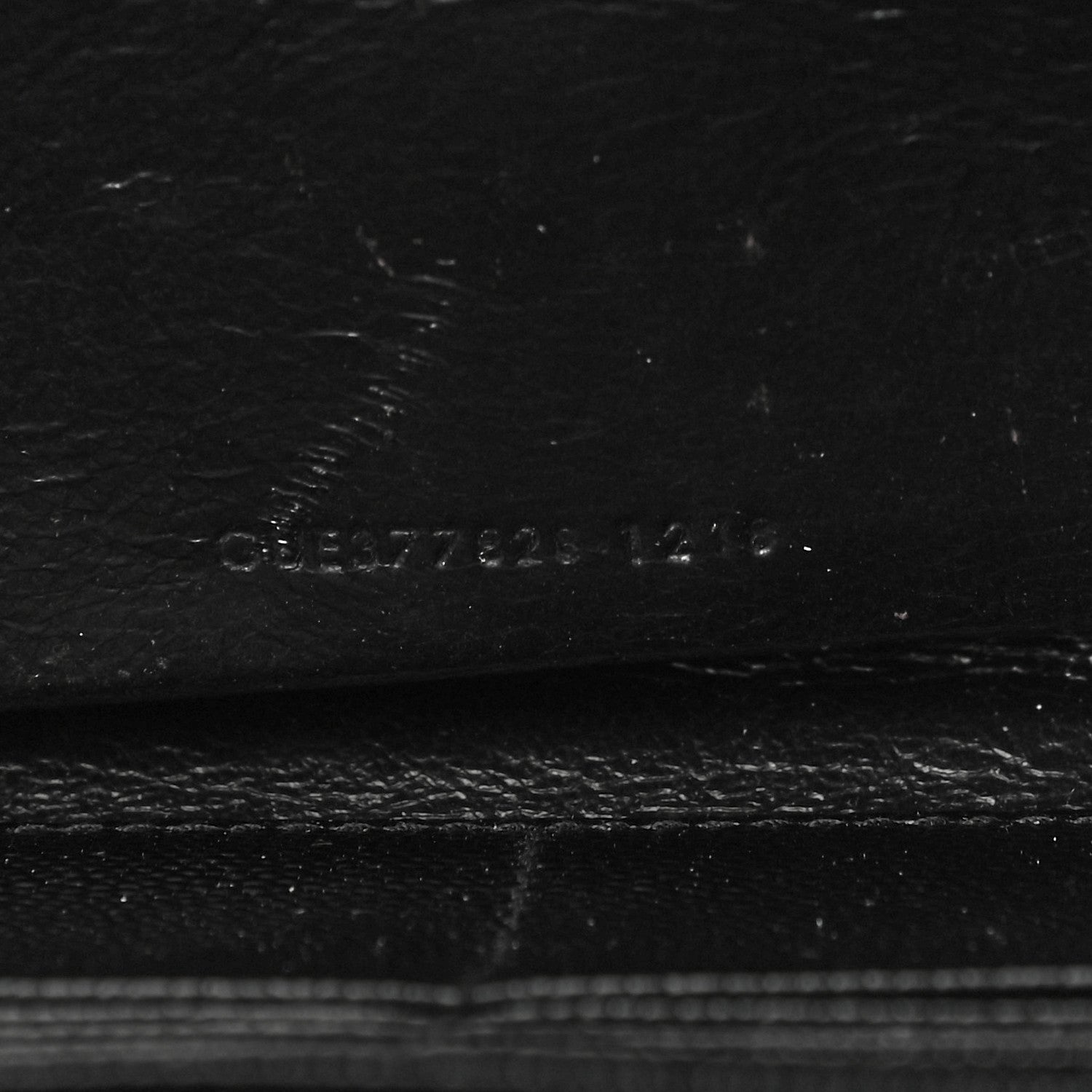 Saint Laurent Grain De Poudre Matelasse Chevron Monogram Chain Wallet Black 7 of 12