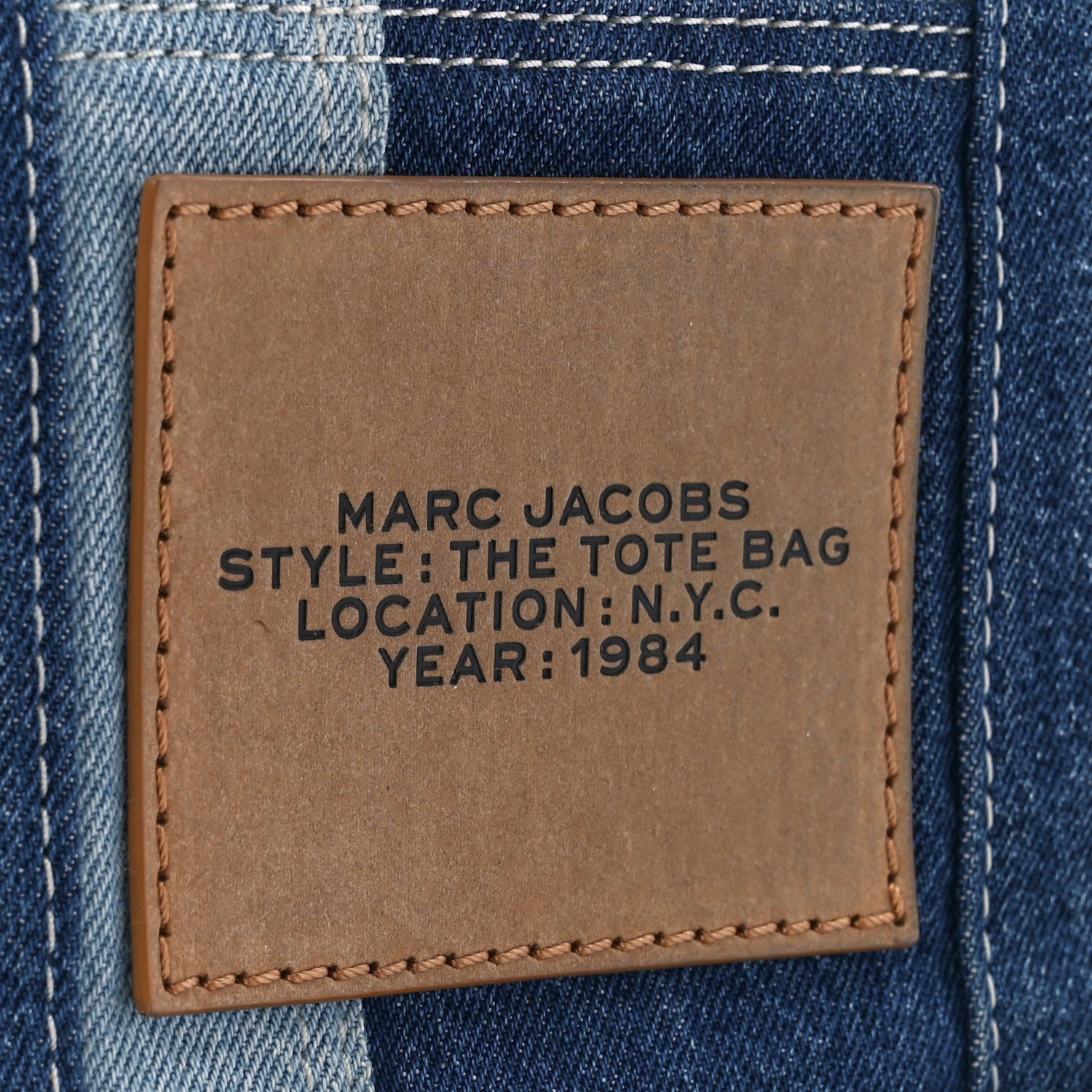 Marc Jacobs Denim Canvas Medium The Tote Bag Blue 9 of 12