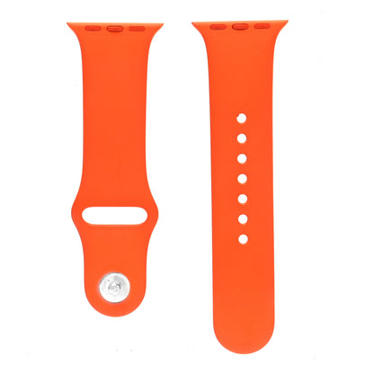 Hermes Silicone Apple Sports Watch Single Tour Band Orange 1 of 6