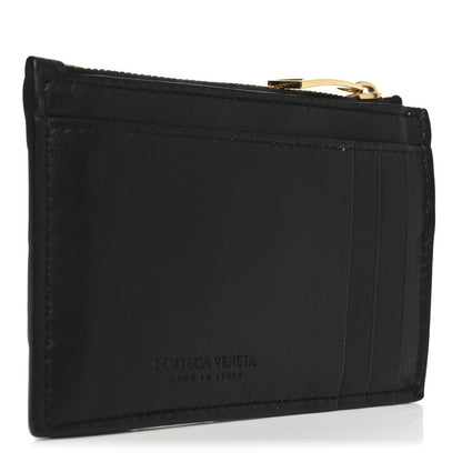 Bottega Veneta Nappa Intrecciato Key Pouch Zip Card Holder Black 3 of 7