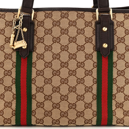 Gucci Monogram Medium Jolicoeur Tote Dark Brown 8 of 10