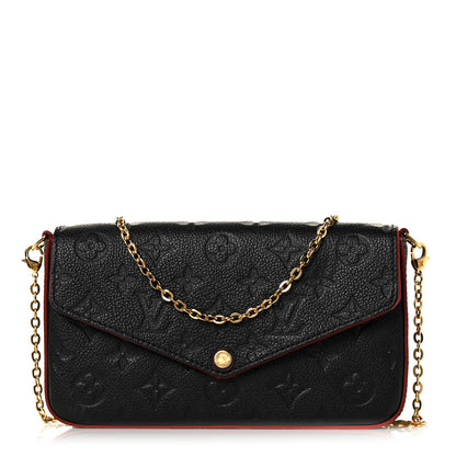 Louis Vuitton Empreinte Pochette Felicie Chain Wallet Marine Rouge 1 of 10