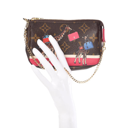 Louis Vuitton Monogram 2017 Christmas Animation Mini Pochette Accessories 2 of 9