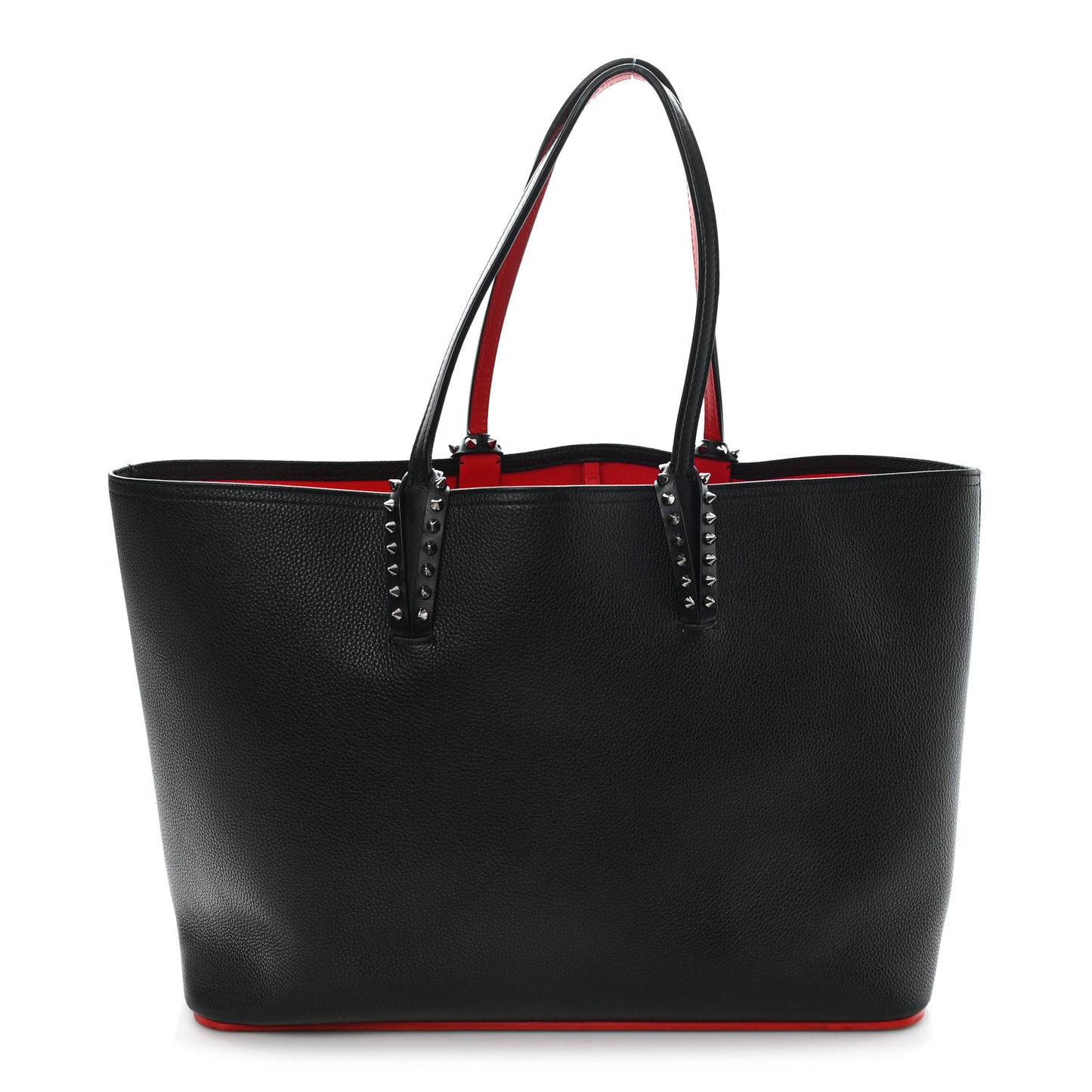 Calfskin Spikes East West Cabata Tote Black