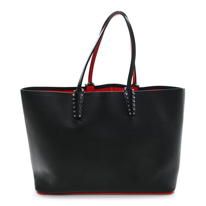 Christian Louboutin Calfskin Spikes East West Cabata Tote Black 1 of 13