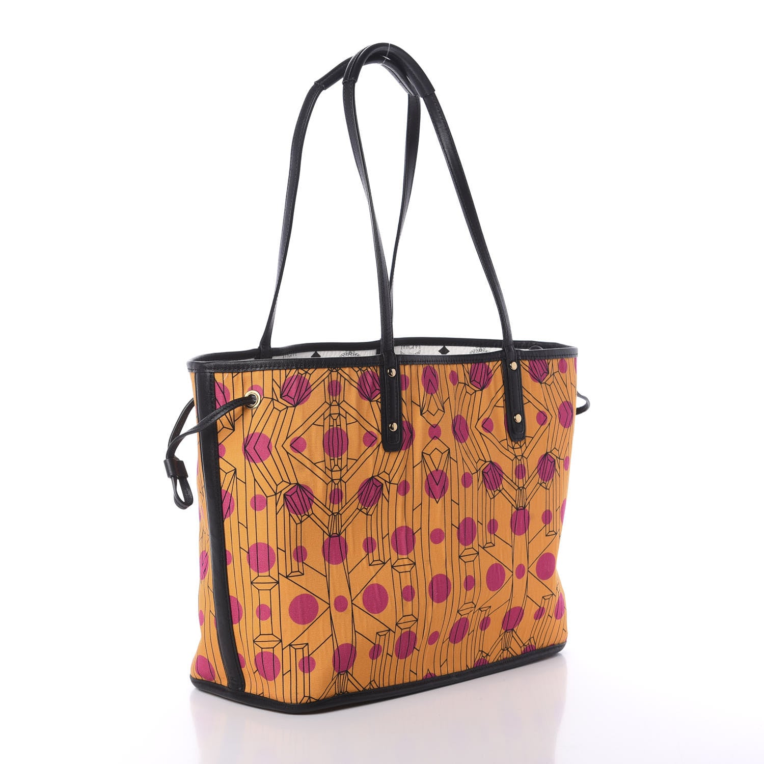 MCM Visetos Medium Project Reversible Shopper Tote White 5 of 14