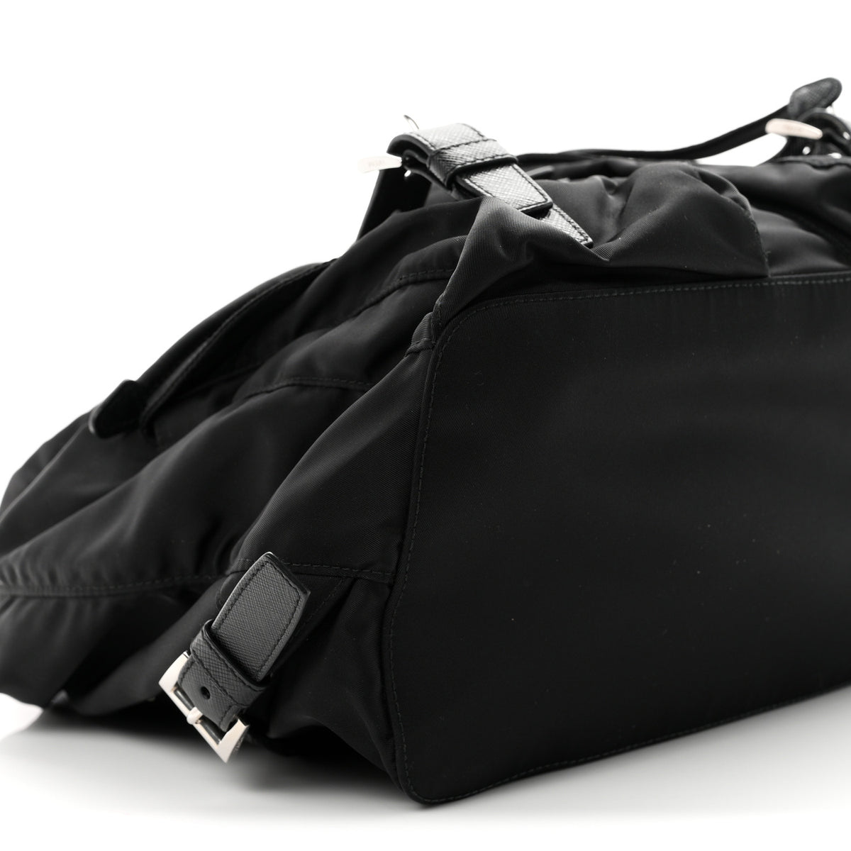 Re-Nylon Saffiano Medium Backpack Black