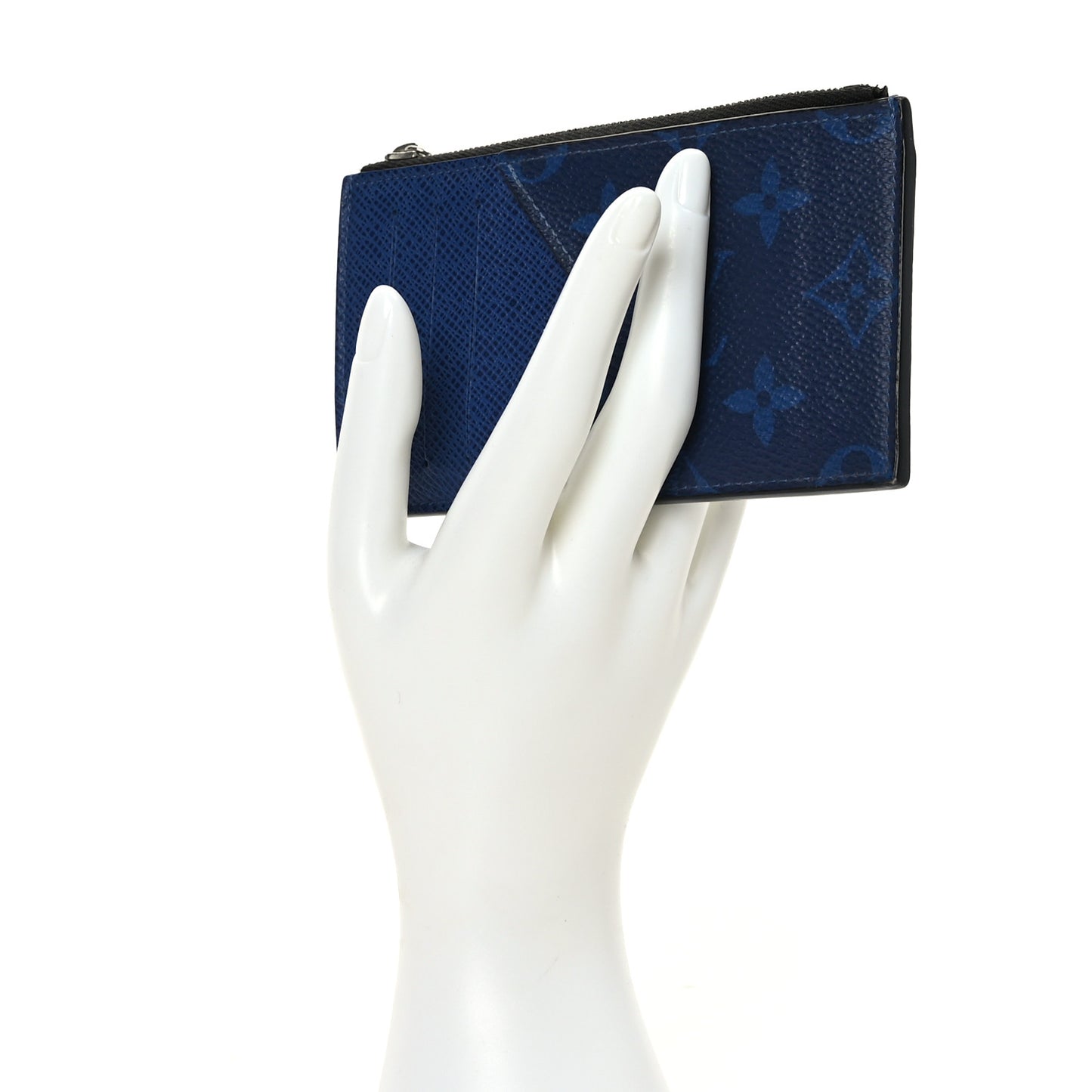 Monogram Taiga Coin Card Holder Cobalt