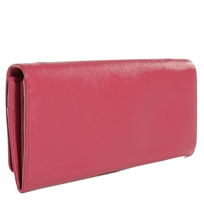 Prada Saffiano Metal Oro Chain Wallet Peonia 3 of 11