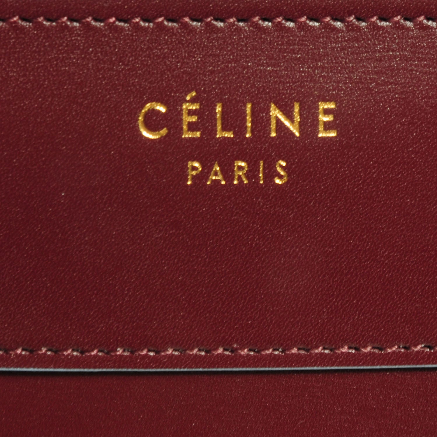 Celine Palmelato Micro Luggage Burgundy Light Blue 5 of 10