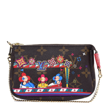 Louis Vuitton Monogram 2020 Christmas Animation Bumper Cars Mini Pochette Accessories Coquelicot 1 of 4