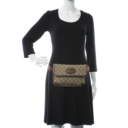 Gucci GG Supreme Monogram Neo Vintage Web Belt Bag Brown 2 of 7