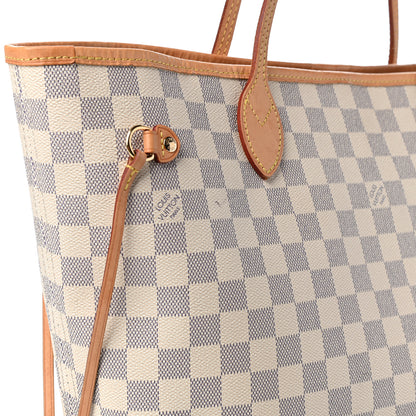Louis Vuitton Damier Azur Neo Neverfull MM Rose Ballerine 6 of 13